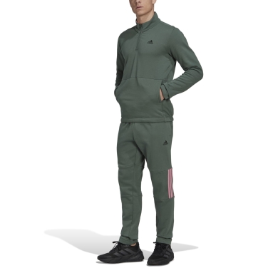 adidas dres treningowy 1/4 Zip Fleece szaryzielony męski